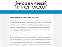 Tablet Screenshot of programmerinterview.com